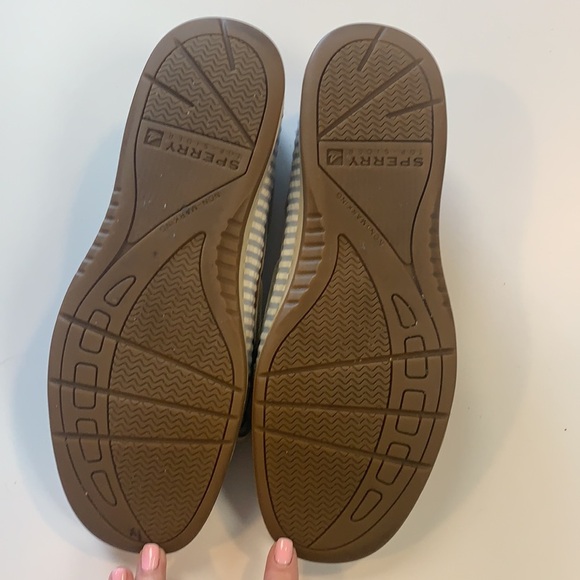 Sperry Leather sneaker size 8 Blue and seersucker - Picture 8 of 12
